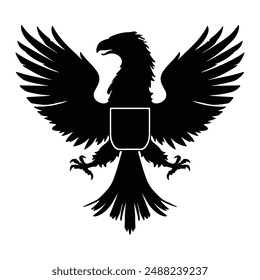 Eagle design over white background, vector illustration. Vector illustration.