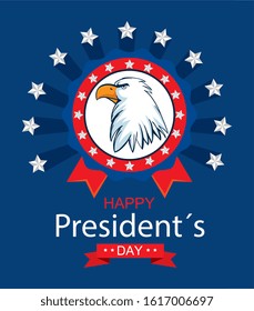 Eagle design, Usa happy presidents day united states america independence nation us country and national theme Vector illustration