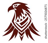 eagle designed with tribal patterns