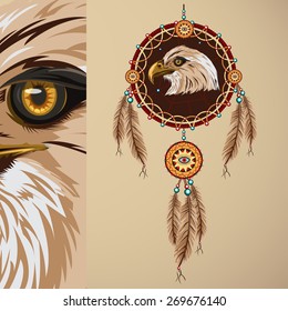 Eagle Dream Catcher Stock Vector (Royalty Free) 269676140 | Shutterstock