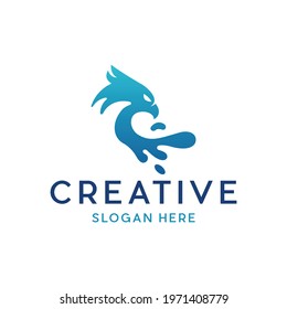 Eagle Drop Water Logo Design