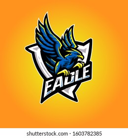 Eagle E Sport Logo Illustration