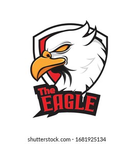 Eagle E Sport Logo Vector Illustration