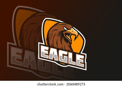 eagle e sport mascot logo