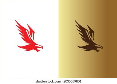 EAGLE elegant logo with initials for company -vector