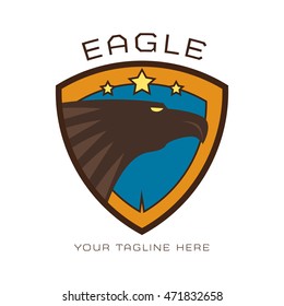 Eagle Emblem and badge Logo Template