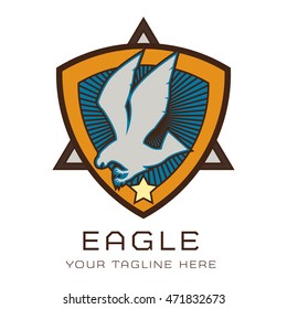 Eagle Emblem and badge Logo Template