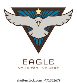 Eagle Emblem and badge Logo Template