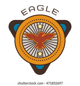 Eagle Emblem and badge Logo Template