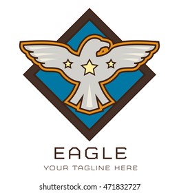 Eagle Emblem and badge Logo Template