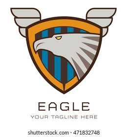 Eagle Emblem and badge Logo Template