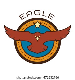 Eagle Emblem and badge Logo Template