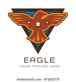 Eagle Emblem and badge Logo Template