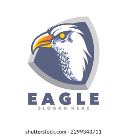 Plantilla de logotipo Eagle Emblem Mascot