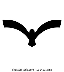 Eagle emblem solid icon design 