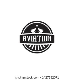 Eagle emblematic logo inspiration design vector template
