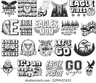 eagle eps file, vector, clipart, digital file, instant download, digital file