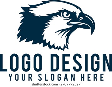eagle esport gaming logo vector illustration