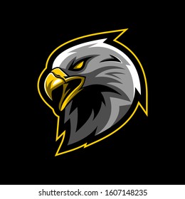 Eagle esport gaming mascot logo vector