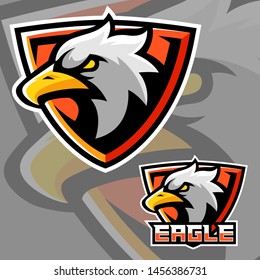Eagle Esport Logo Design Vector