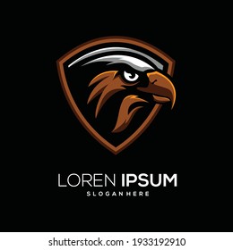 imagen vectorial de diseño del logotipo de eagle esport