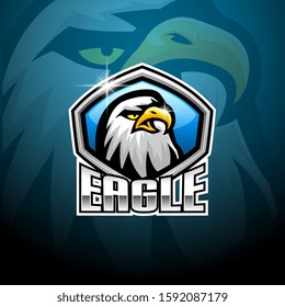 Eagle esport mascot logo design