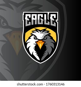 Eagle Esport Mascot Logo Design Illustration Stock Vector (Royalty Free ...