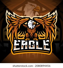 Eagle esport mascot logo design