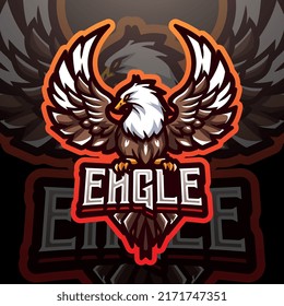 Eagle esport mascot logo design