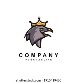 Eagle Esport mascot logo template Vector