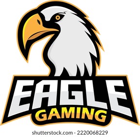 eagle esport vector logo concept isolated on white background. web infographic new york brooklyn team pictogram. premium quality wild bird tshirt tee print illustration