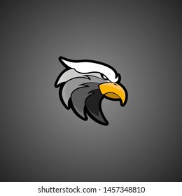 Eagle Esports Gaming Logo Vector Template Emblem Colorfull