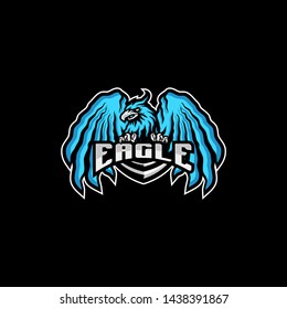 Eagle eSports Logo Design Vector. Eagle Team Mascot Gaming Logo Concepts.