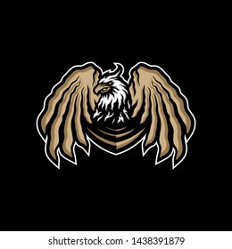 Eagle eSports Logo Design Vector. Eagle Team Mascot Gaming Logo Concepts.
