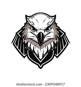 eagle esports Mascot logo design.