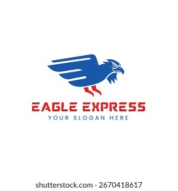 Eagle Express Logo Fast Delivery and Transportation Services