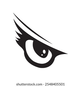 Diseño de Vector de Ilustración vectorial de ícono de ojo de águila