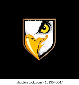 Eagle Eye Insignia. vector illustration logo.