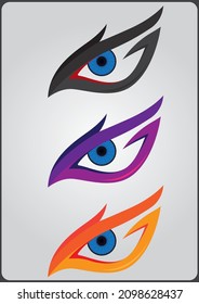 Anime eyes vision fire pop culture logo design 4967183 Vector Art at  Vecteezy