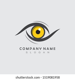 Eagle eye logo concept design template