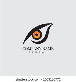 Plantilla de diseño de concepto de logotipo Eagle eye