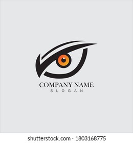 Eagle eye logo concept design template