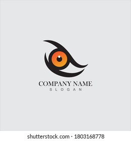 Plantilla de diseño de concepto de logotipo Eagle eye