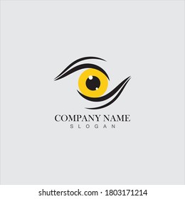 Eagle eye logo concept design template