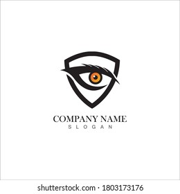 Eagle eye logo concept design template