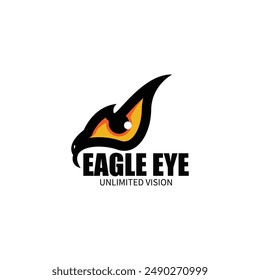 eagle eye logo icon vector illustration template design