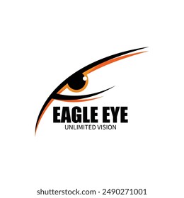 eagle eye logo icon vector illustration template design