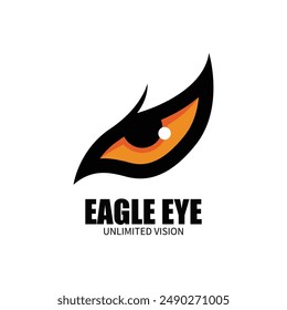 eagle eye logo icon vector illustration template design