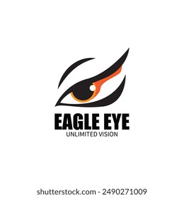 eagle eye logo icon vector illustration template design