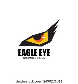 eagle eye logo icon vector illustration template design